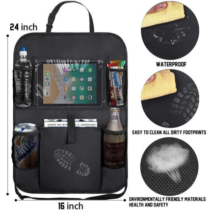 Car Seatback Organiser Storage Hanging Bag(Black) by buy2fix