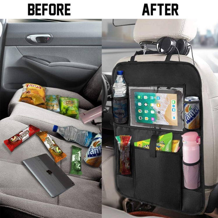 Car Seatback Organiser Storage Hanging Bag(Black) by buy2fix