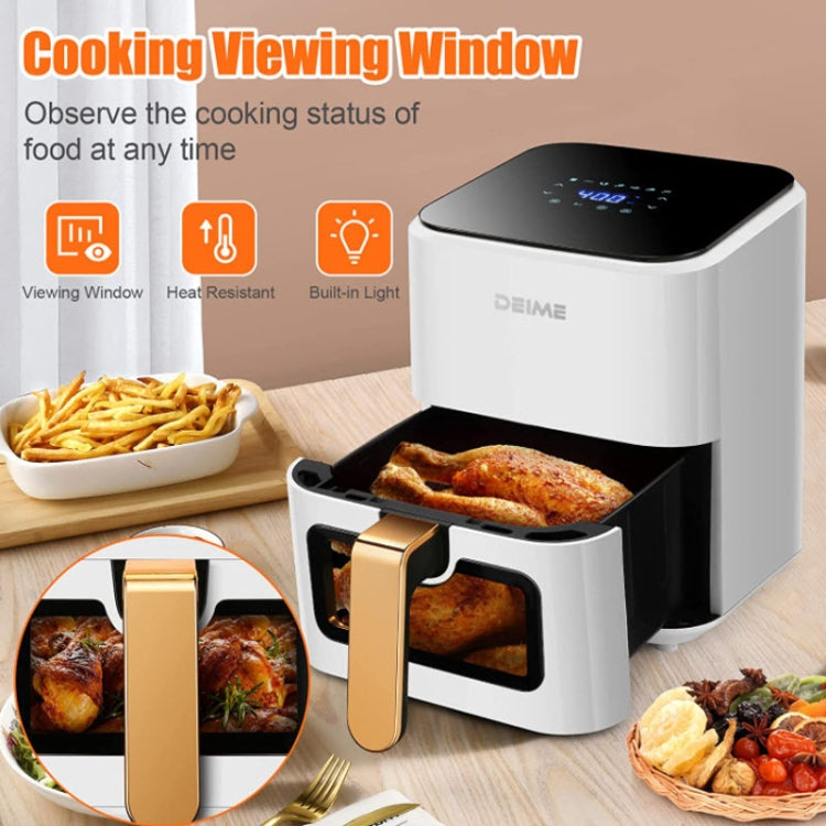 DEIME 4.2 L Visual Air Fryer Home Oil-Free Electrical Fryer, US Plug - Electric Deep Fryers by DEIME | Online Shopping UK | buy2fix