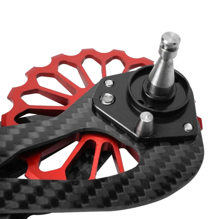 Carbon Fiber Guide Wheel For Road Bike Bicycle Bearing Rear Derailleur Guide Wheel Parts, Model Number: SD2 Red - Guide wheels by BIKERSAY | Online Shopping UK | buy2fix