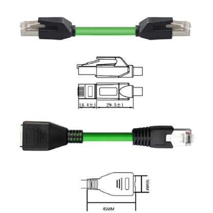 12m CAT6 Double Shielded Gigabit Industrial Cable Vibration-Resistant And Highly Flexible Drag Chain Cable - Lan Cable and Tools by buy2fix | Online Shopping UK | buy2fix