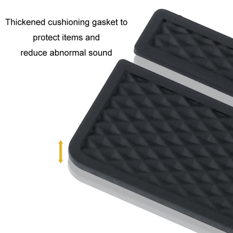 Car Seat Gap Storage Box with 2 USB Charging Port, Color: Co-pilot Silver by buy2fix