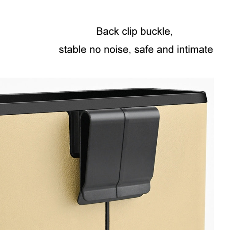 Car Seat Back Hanging Tissue Storage Box(Beige) by buy2fix