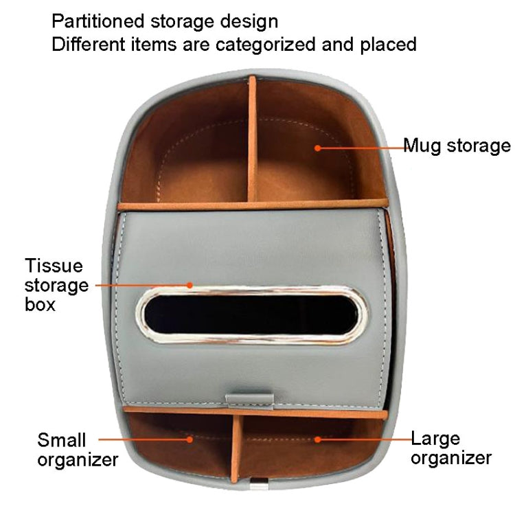 Cat Supplies Leather Storage Box Car Split Paper Tissue Box, Color: Warm Beige by buy2fix