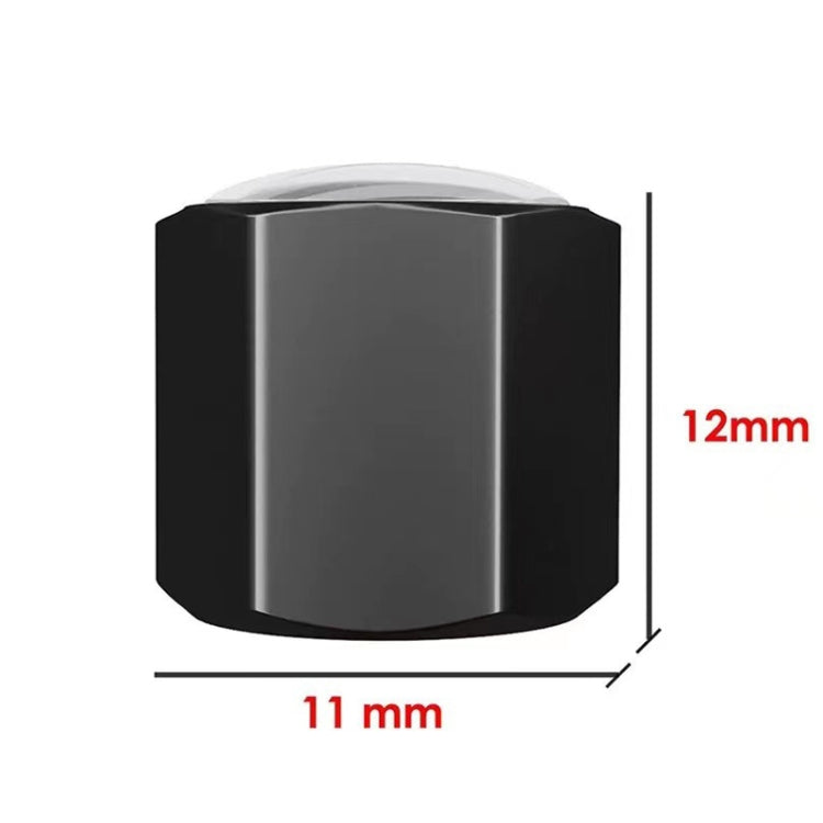 4pcs /Set Car Tire Labeling Valve Cover Motorcycle Auto Valve Core Caps(Black) by buy2fix