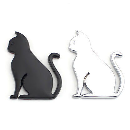 3D Cute Car Decoration Body Scratch Blocking Sticker, Color: Black Cat by buy2fix