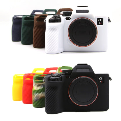 For Sony A7RV Mirrorless Camera Protective Silicone Case, Color: White by buy2fix