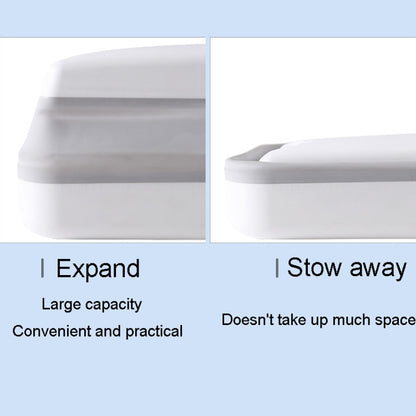 Foldable Car Bin Dual-Use Dustbin Organizer For Home And Car(White) by buy2fix