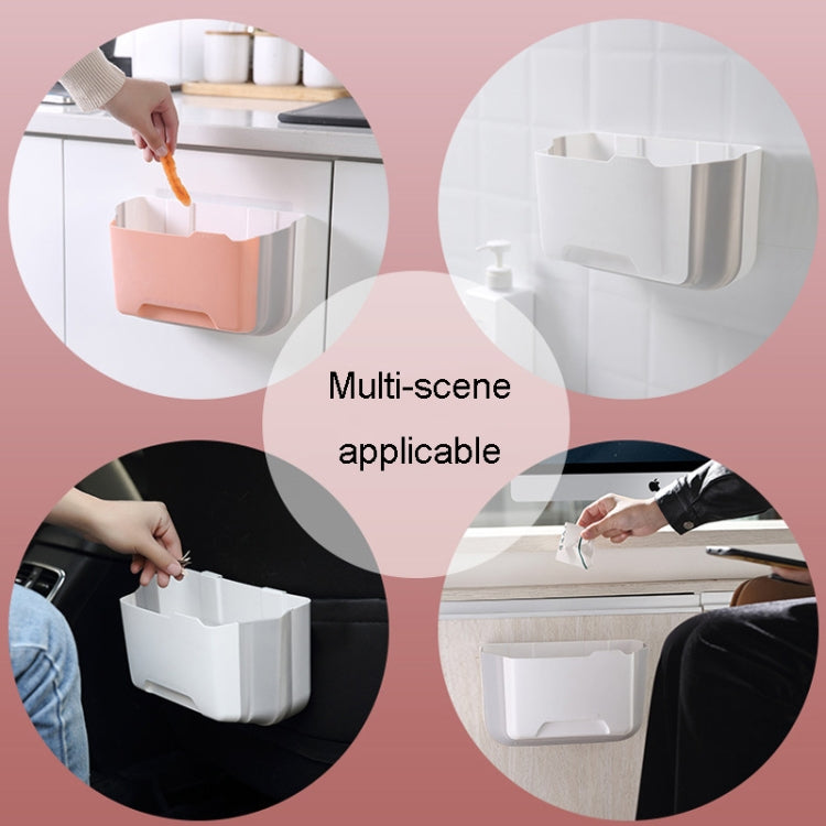 Foldable Car Bin Dual-Use Dustbin Organizer For Home And Car(White) by buy2fix
