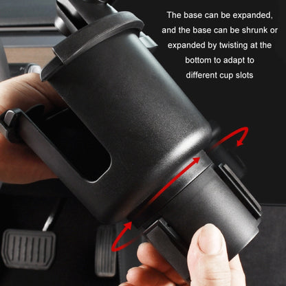 Car Centre Navigation Mobile Phone Holder 360 Rotating Water Cup Holder, Size: Small by buy2fix