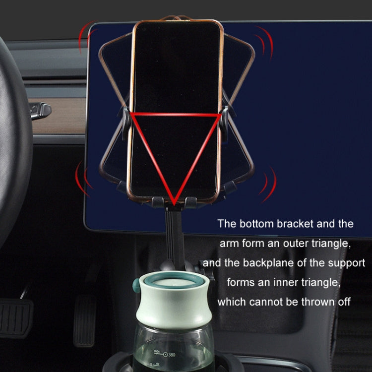 Car Centre Navigation Mobile Phone Holder 360 Rotating Water Cup Holder, Size: Small by buy2fix