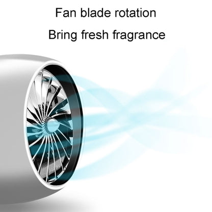 Car Fragrance Super Engine Car Air Conditioning Aroma Diffuser Outlet Ornament, Model: Gray Titanium Blue Light by buy2fix