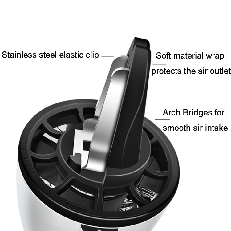 Car Fragrance Super Engine Car Air Conditioning Aroma Diffuser Outlet Ornament, Model: Gray Titanium Red Light by buy2fix