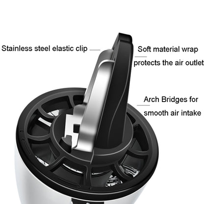 Car Fragrance Super Engine Car Air Conditioning Aroma Diffuser Outlet Ornament, Model: Bright Silver Red Light by buy2fix