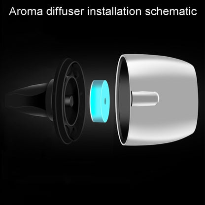 Car Fragrance Super Engine Car Air Conditioning Aroma Diffuser Outlet Ornament, Model: Bright Silver Blue Light by buy2fix