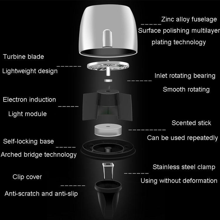 Car Fragrance Super Engine Car Air Conditioning Aroma Diffuser Outlet Ornament, Model: Golden Red Light by buy2fix