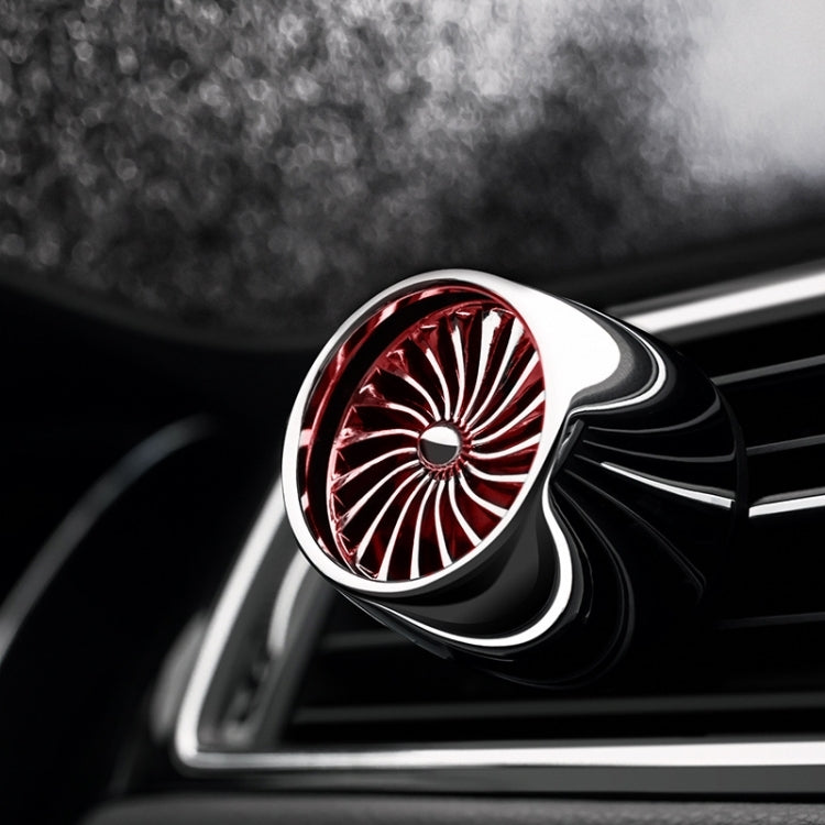 Car Fragrance Super Engine Car Air Conditioning Aroma Diffuser Outlet Ornament, Model: Gray Titanium Red Light by buy2fix