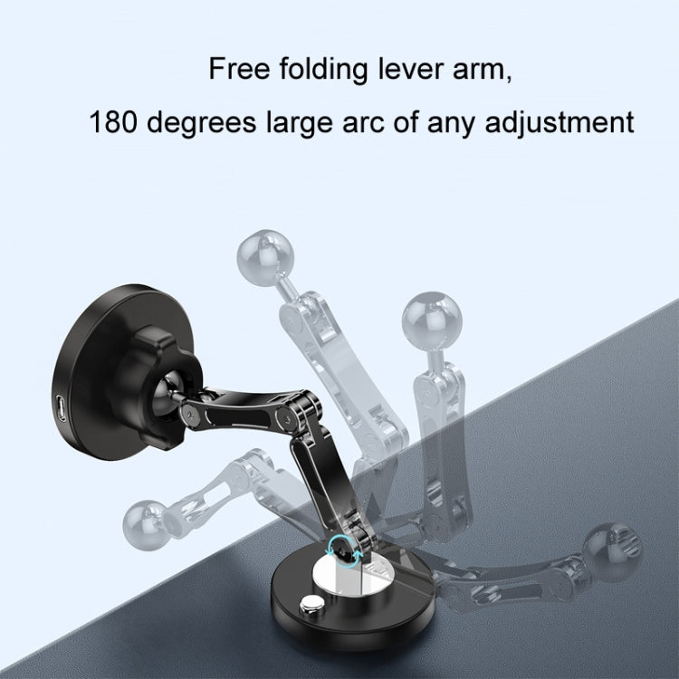 Magsafe Magnetic Mobile Phone Navigation Rotating Bracket, Model: With Wireless Charging by buy2fix