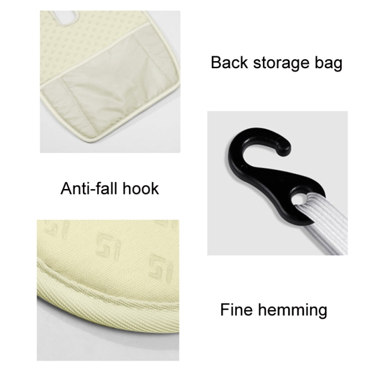 Car USB Heated Seat Cushion Winter Plush Child Seat Pad, Size: 90x32cm(Beige) by buy2fix