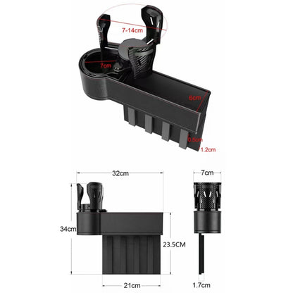 Car Seat Gap Storage Box Car Water Cup Holder Ashtray, Color: Right Carbon Fiber by buy2fix