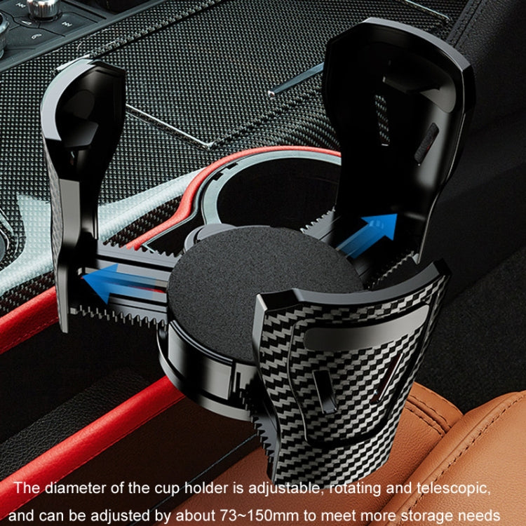 Car Seat Gap Storage Box Car Water Cup Holder Ashtray, Color: Right Carbon Fiber by buy2fix