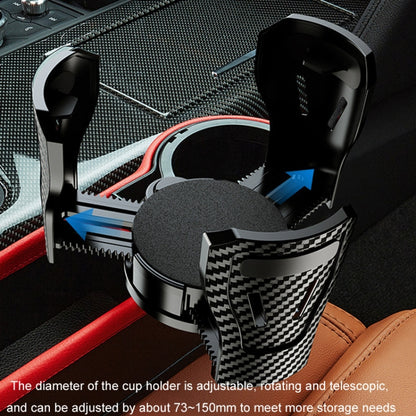 Car Seat Gap Storage Box Car Water Cup Holder Ashtray, Color: Right Carbon Fiber by buy2fix