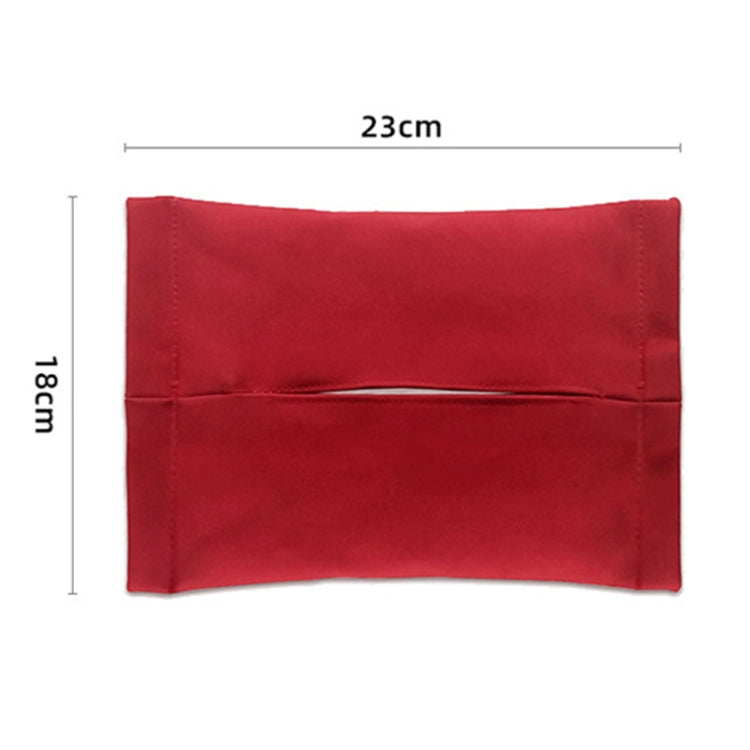 For Tesla Model 3 / Y Car Seat Central Control Screen Tissue Box Tissue Storage Bags, Color: Red by buy2fix