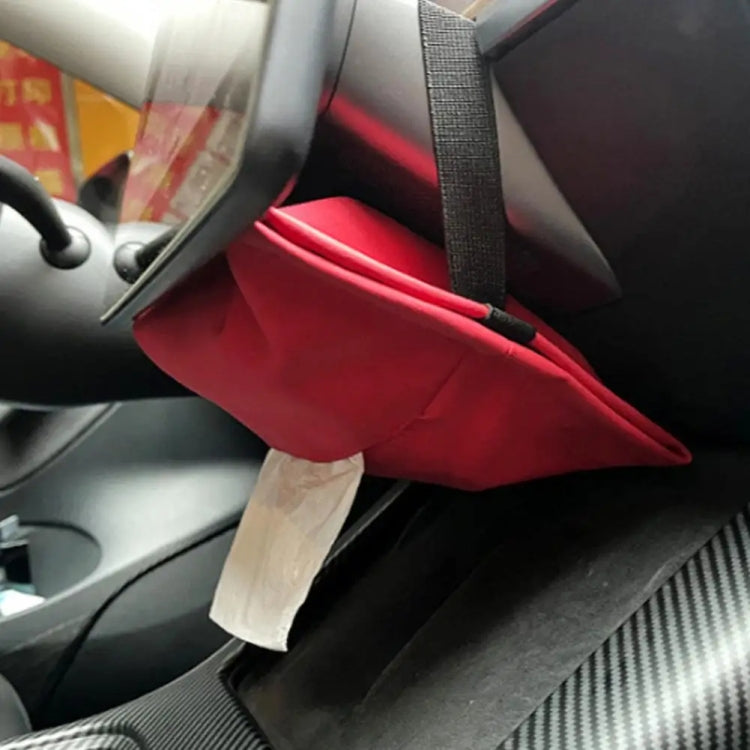 For Tesla Model 3 / Y Car Seat Central Control Screen Tissue Box Tissue Storage Bags, Color: Red by buy2fix