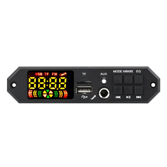 80W 12V Bluetooth MP3 Decoder Board With Power Amplifier Color Screen Call Recording, Model: Big Remote Control by buy2fix