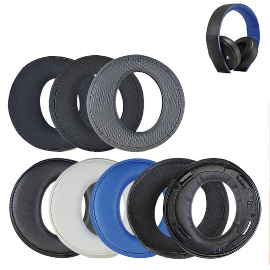 For Sony CECHYA-0083 Black PU 2pcs Headphone Sponge Cover Earmuffs Headset Case by buy2fix