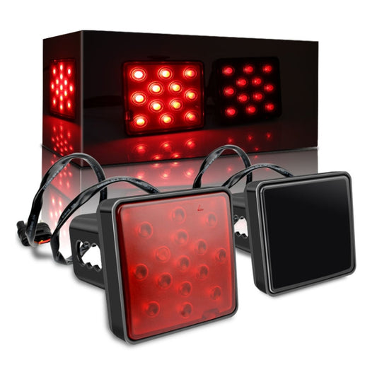 Automotive LED Trailer Lights Universal Rear Brake Lights, Color: Red Shell 12 Lights by buy2fix