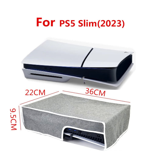 For PS5 Slim Disc & Digital Host Dust Cover Protective Case, Style: Horizontal Gray by buy2fix