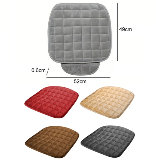 Car Winter Backless Plush Non-slip Non-binding Seat Cushion, Color: Front Row Black by buy2fix