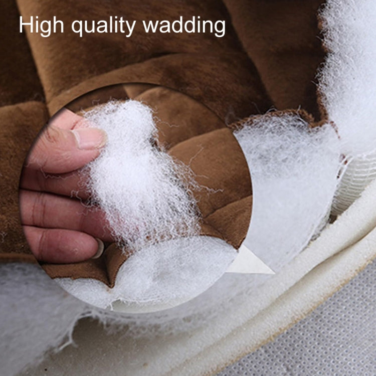 Car Winter Backless Plush Non-slip Non-binding Seat Cushion, Color: Front Row Black by buy2fix