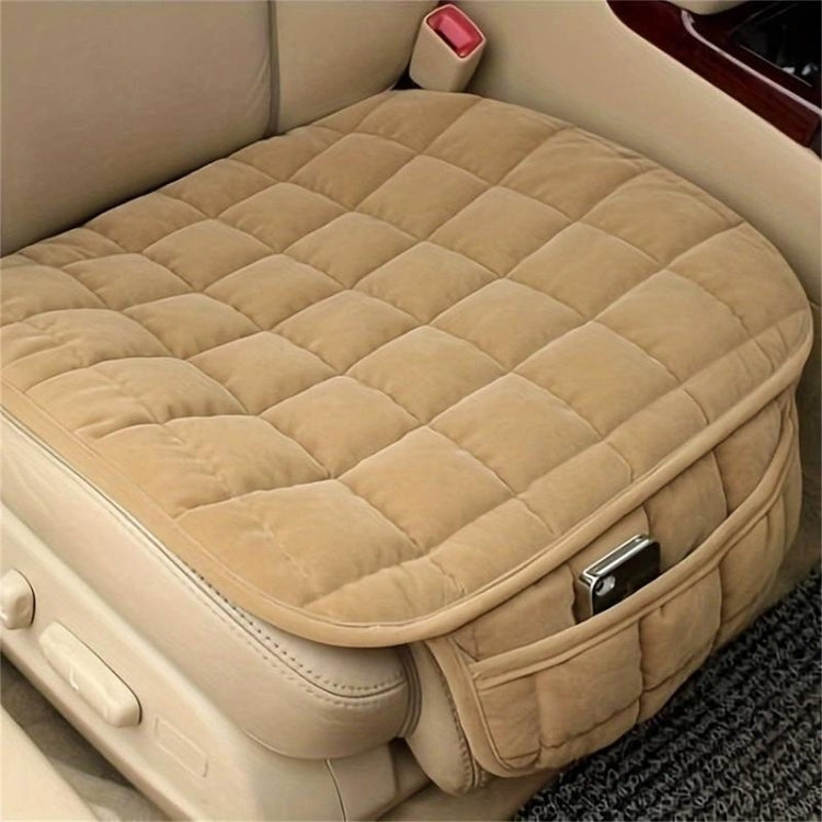 Car Winter Backless Plush Non-slip Non-binding Seat Cushion, Color: Front Row Black by buy2fix