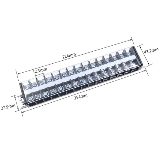 CHINT TD-3015 Terminal Block Rail Type Wiring Block Paralleling Wires Wire Connector by CHNT