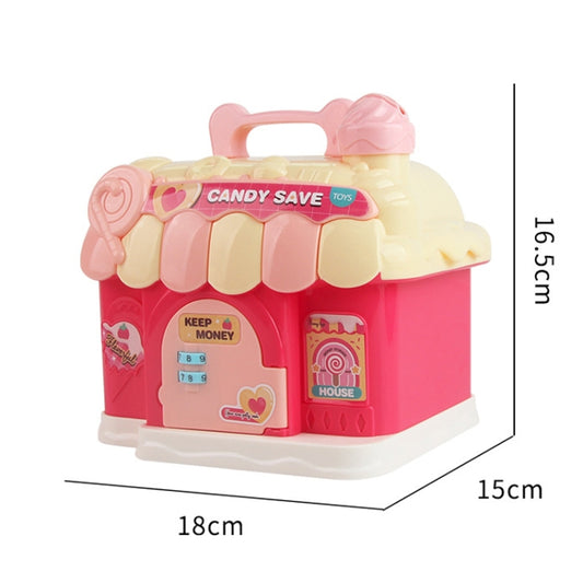 18 x 15 x 16.5cm Candy House Childrens Cartoon Coin Bank Small House Savings Jar Toys(Sky Blue) by buy2fix