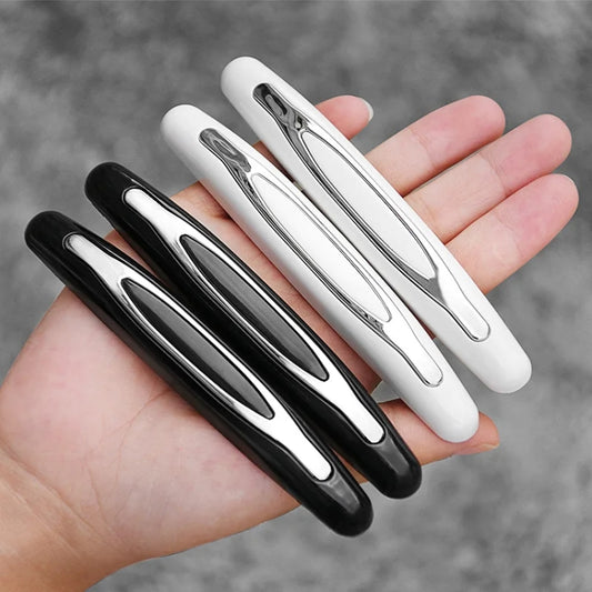 4pcs/set Car Door Anti-collision Strips Rearview Mirror Anti-scratch Stickers(Black) by buy2fix