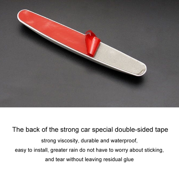 4pcs/set Car Door Anti-collision Strips Rearview Mirror Anti-scratch Stickers(White) by buy2fix