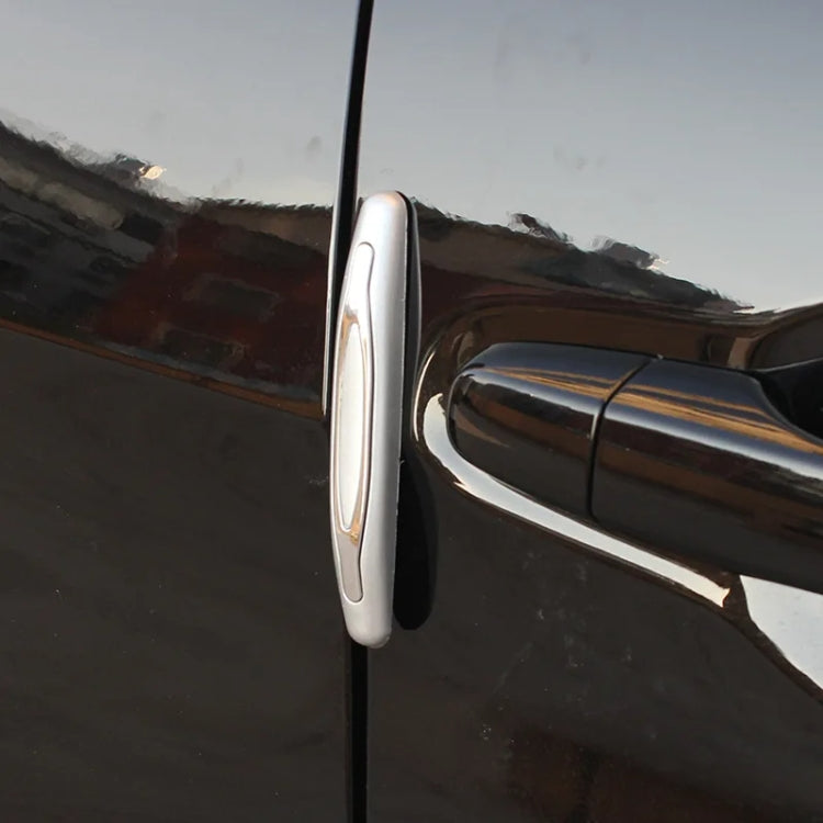 4pcs/set Car Door Anti-collision Strips Rearview Mirror Anti-scratch Stickers(White) by buy2fix