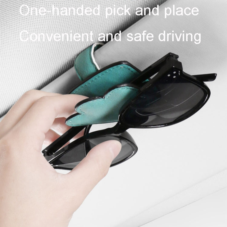 Automotive Shade Eyewear Holder Car Visor Sunglasses And Ticket Organizer(Blue) by buy2fix