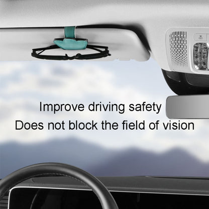 Automotive Shade Eyewear Holder Car Visor Sunglasses And Ticket Organizer(Blue) by buy2fix