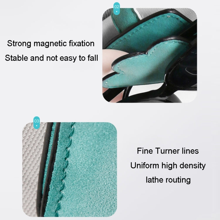 Automotive Shade Eyewear Holder Car Visor Sunglasses And Ticket Organizer(Blue) by buy2fix