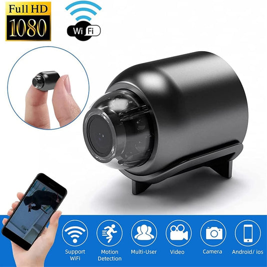 2 Million Pixel HD Home Smart WIFI Remote Mini 1080P Surveillance Camera, Specification: X5+64G by buy2fix