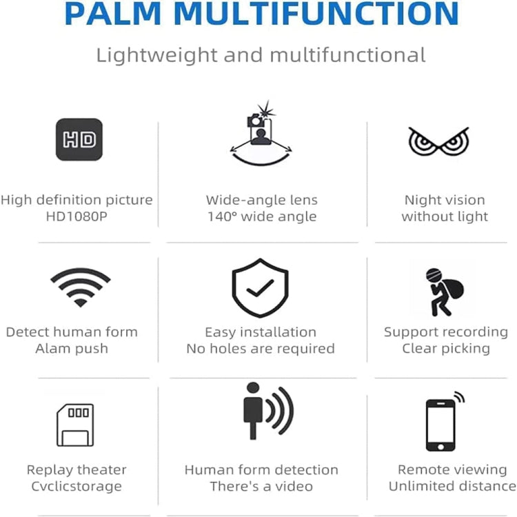 2 Million Pixel HD Home Smart WIFI Remote Mini 1080P Surveillance Camera, Specification: X5+128G by buy2fix