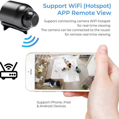 2 Million Pixel HD Home Smart WIFI Remote Mini 1080P Surveillance Camera, Specification: X5+128G by buy2fix