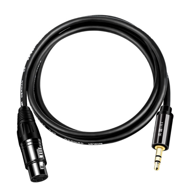 JINGHUA 3.5mm Male To XLR Female Microphone Cable Computer Mixer Audio Cable, Length: 3m - Microphone Audio Cable & Connector by JINGHUA | Online Shopping UK | buy2fix