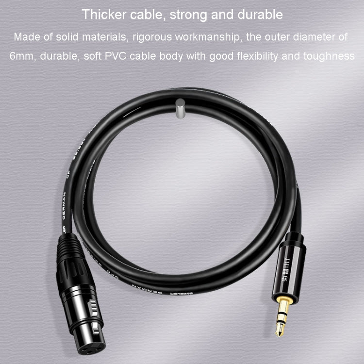 JINGHUA 3.5mm Male To XLR Female Microphone Cable Computer Mixer Audio Cable, Length: 10m by JINGHUA
