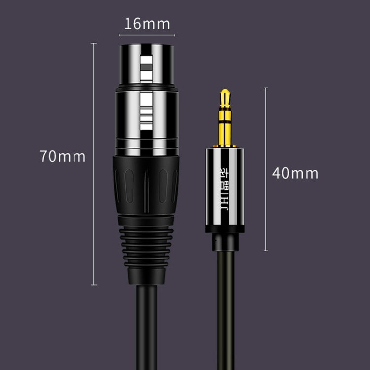 JINGHUA 3.5mm Male To XLR Female Microphone Cable Computer Mixer Audio Cable, Length: 10m by JINGHUA
