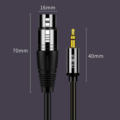 JINGHUA 3.5mm Male To XLR Female Microphone Cable Computer Mixer Audio Cable, Length: 10m by JINGHUA